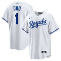 Kansas City Royals #1 Nike Men'S Dad Home Limited Jersey - White
