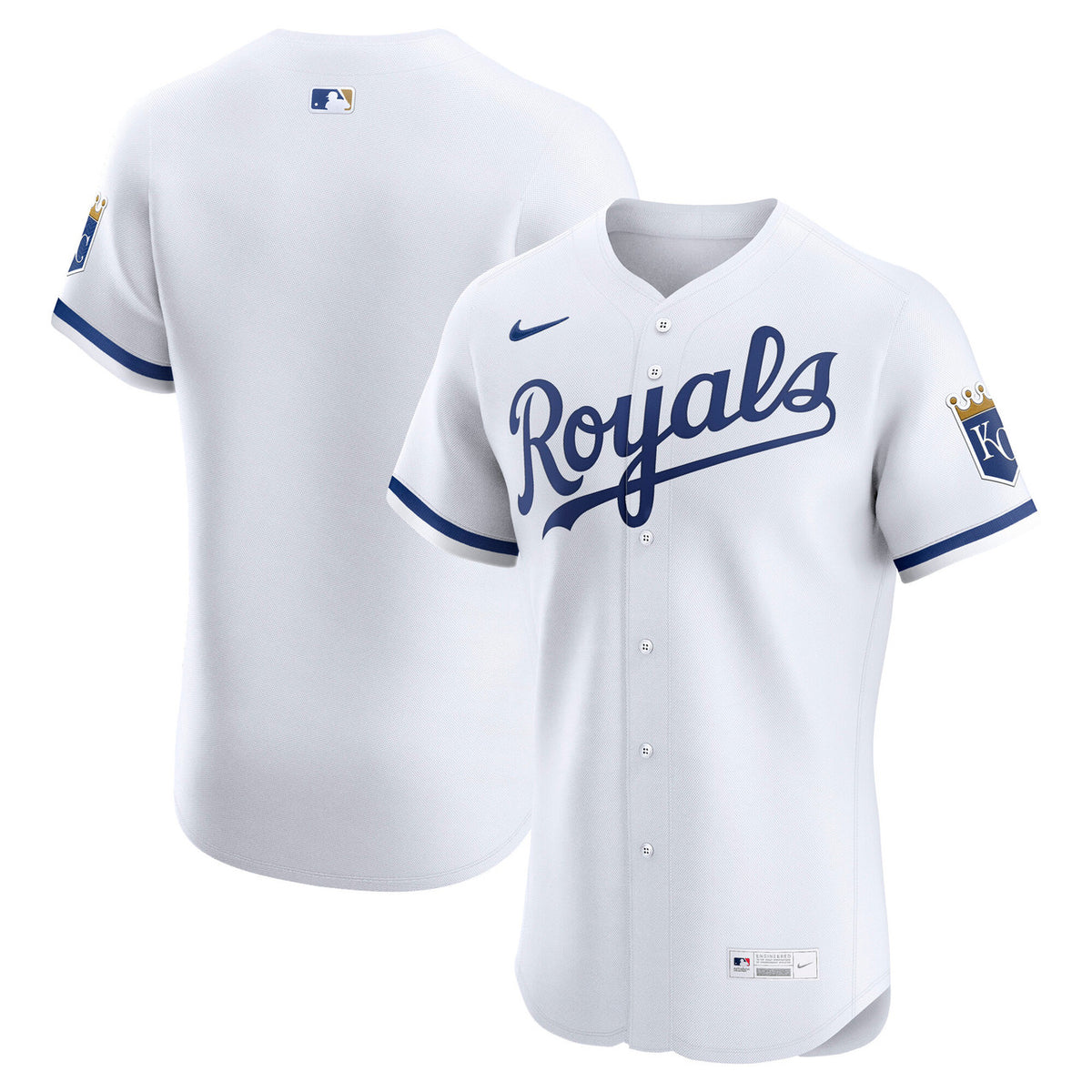 Kansas City Royals Nike Men'S Home Elite Jersey - White
