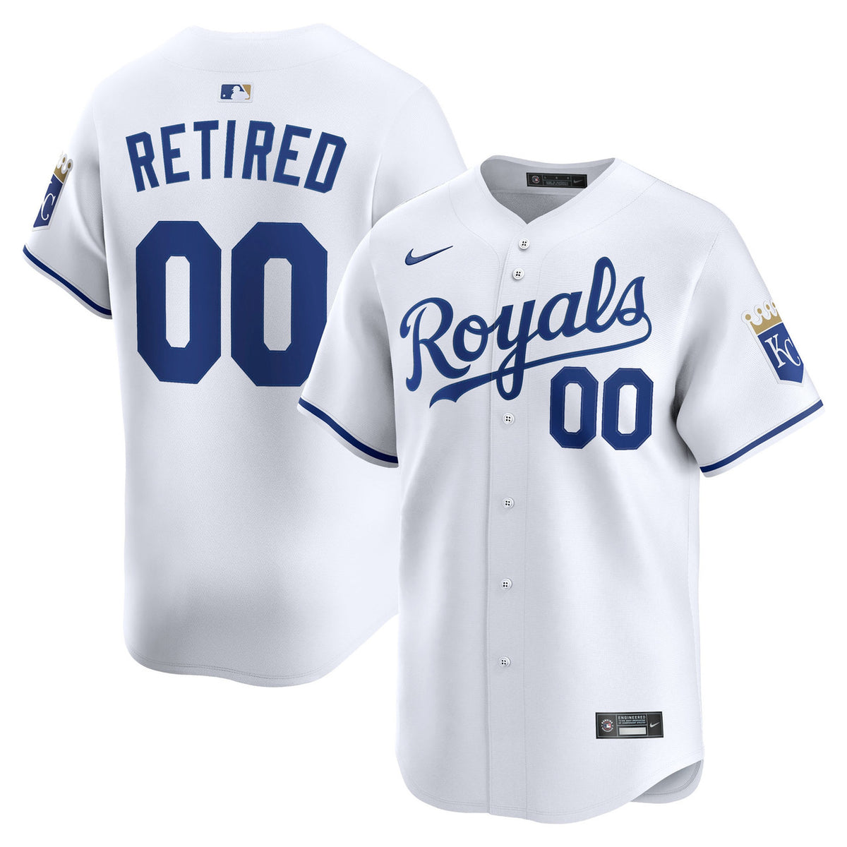 Kansas City Royals Nike Men'S Home Limited Pick-A-Player Retired Roster Jersey - White