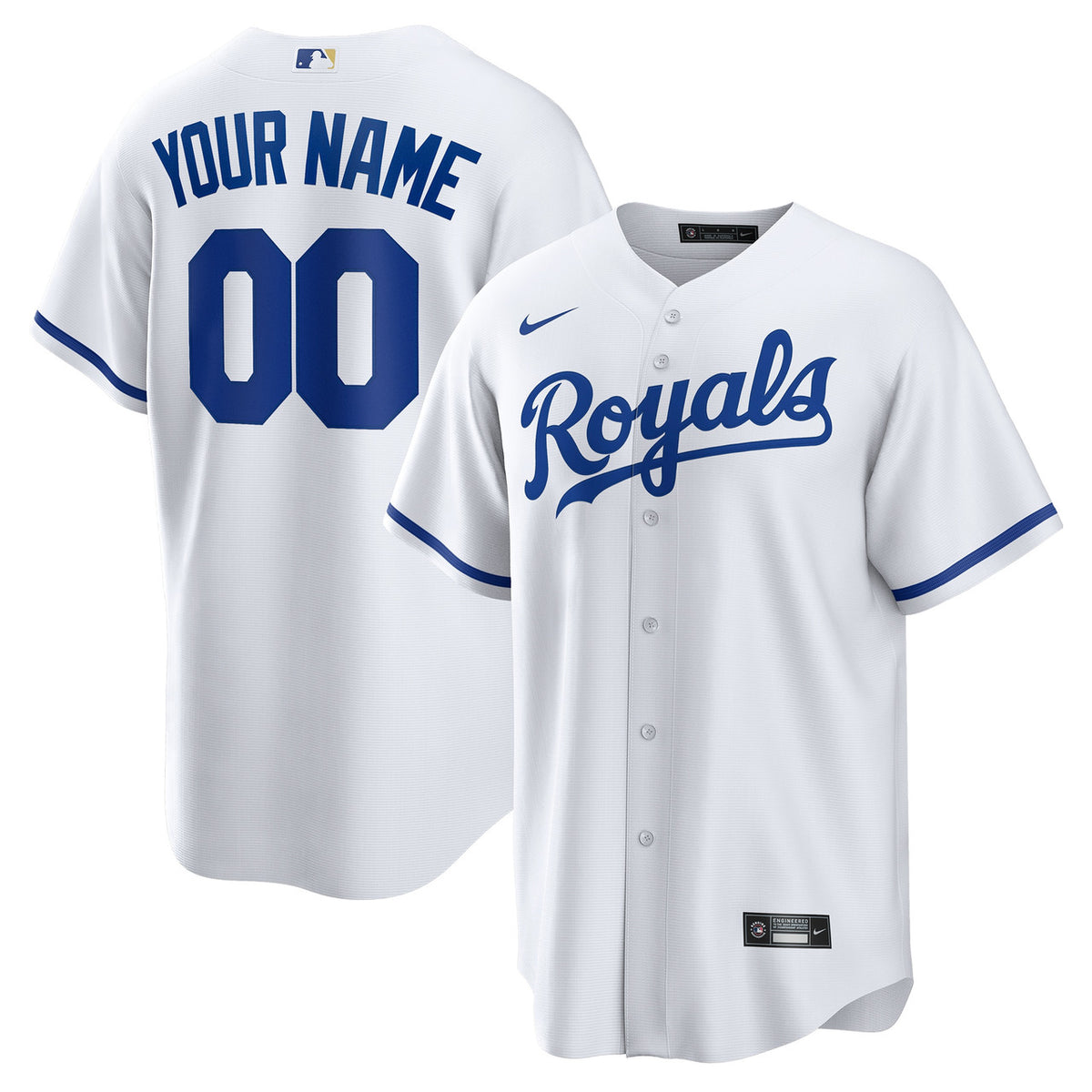 Kansas City Royals Nike Men'S Limited Custom Jersey - White