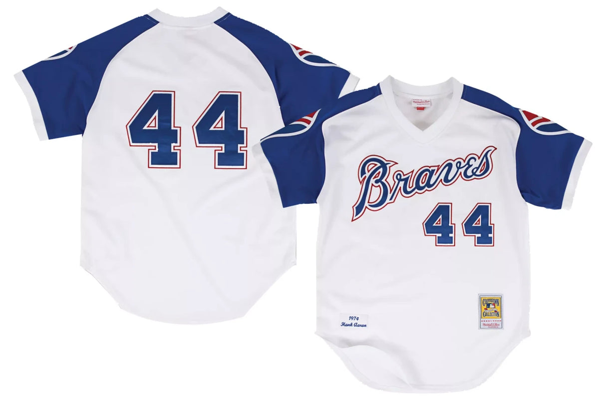 Hank Aaron #44 Atlanta Braves Mitchell & Ness Men'S Authentic Home Jersey - White