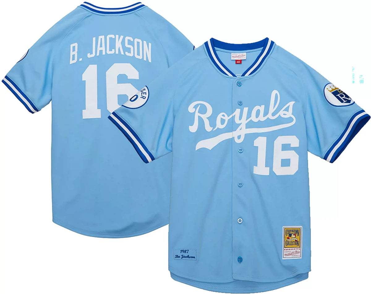 Bo Jackson #16 Kansas City Royals Mitchell & Ness Men'S Authentic Jersey - Blue