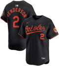 Gunnar Henderson #2 Baltimore Orioles Nike Adult Limited Jersey - Black