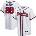 Matt Olson #28 Atlanta Braves Nike Men'S Limited Cool Base Jersey - White