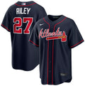 Austin Riley #27 Atlanta Braves Nike Men'S Alternate Limited Jersey - Navy