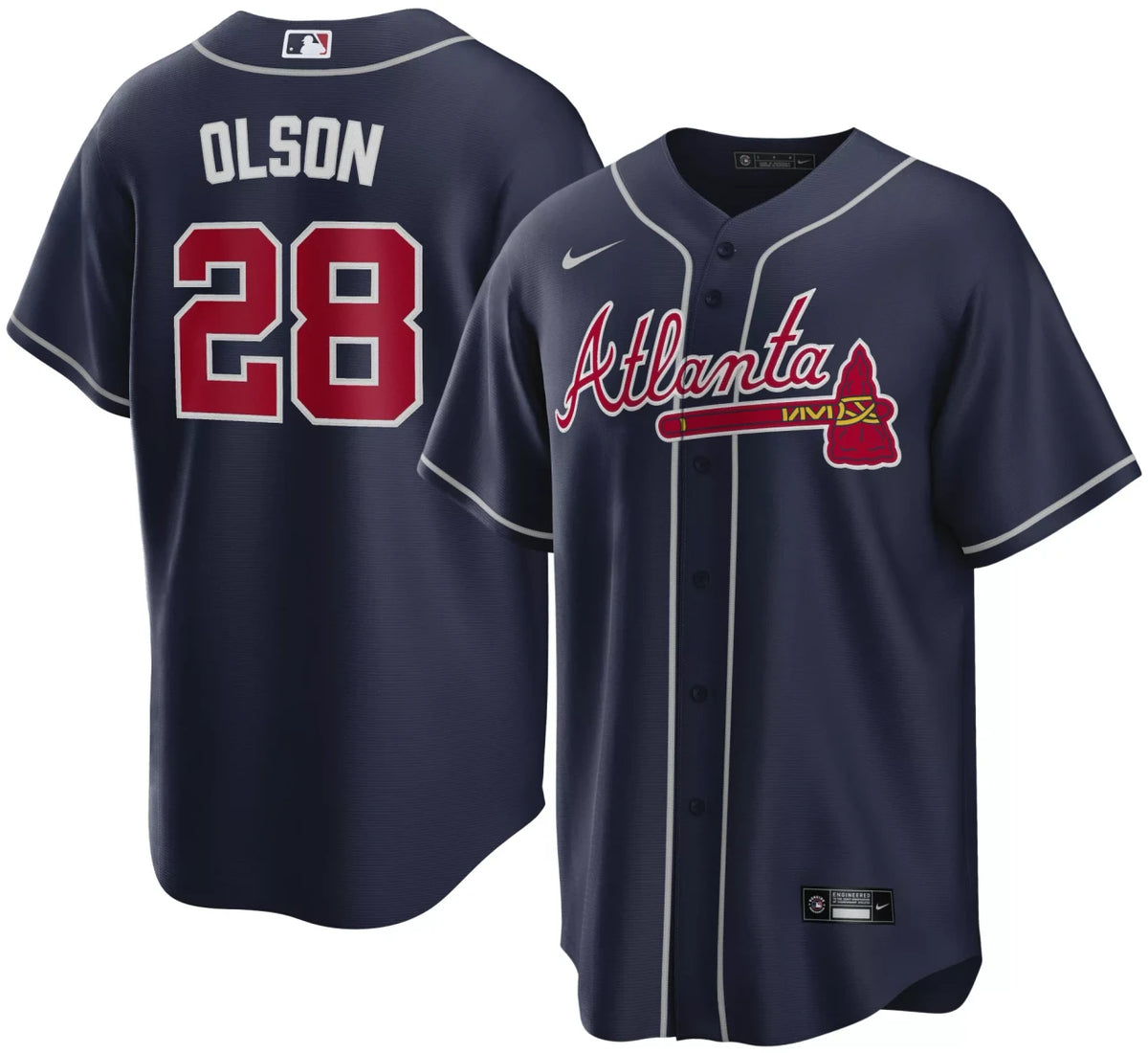 Matt Olson #28 Atlanta Braves Nike Men'S Limited Jersey - Navy