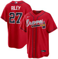 Austin Riley #27 Atlanta Braves Nike Men'S Alternate Limited Jersey - Red