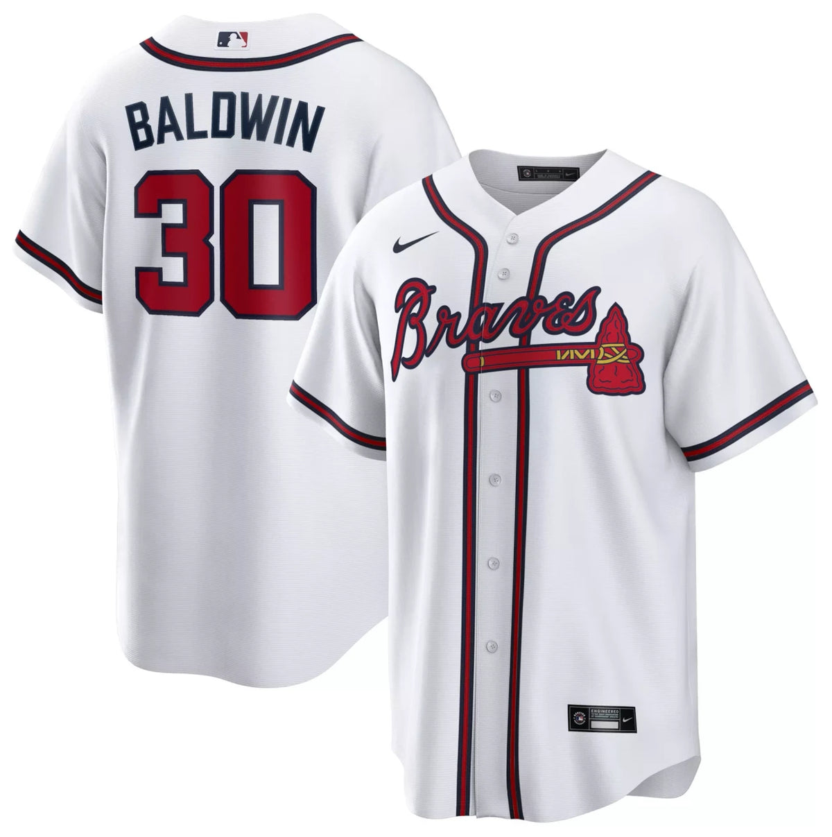 Drake Baldwin #30 Atlanta Braves Nike Men'S Home Limited Jersey - White