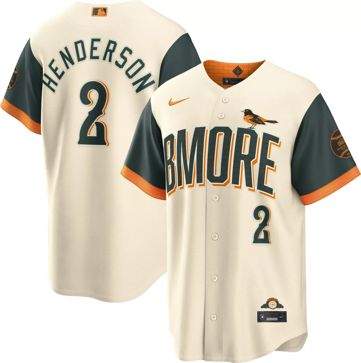 Gunnar Henderson #2 Baltimore Orioles Nike Men'S 2026 City Connect Stadium Limited Jersey