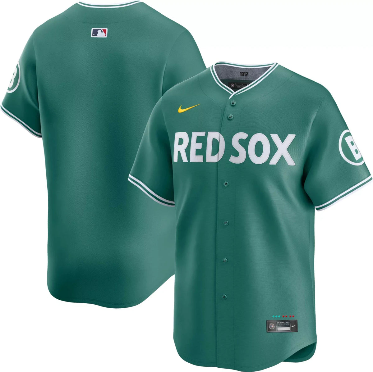 Boston Red Sox Nike Men'S City Connect Blank Limited Vapor Jersey - Green