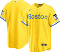 Boston Red Sox Nike Men'S City Connect Limited Baseball Jersey - Gold