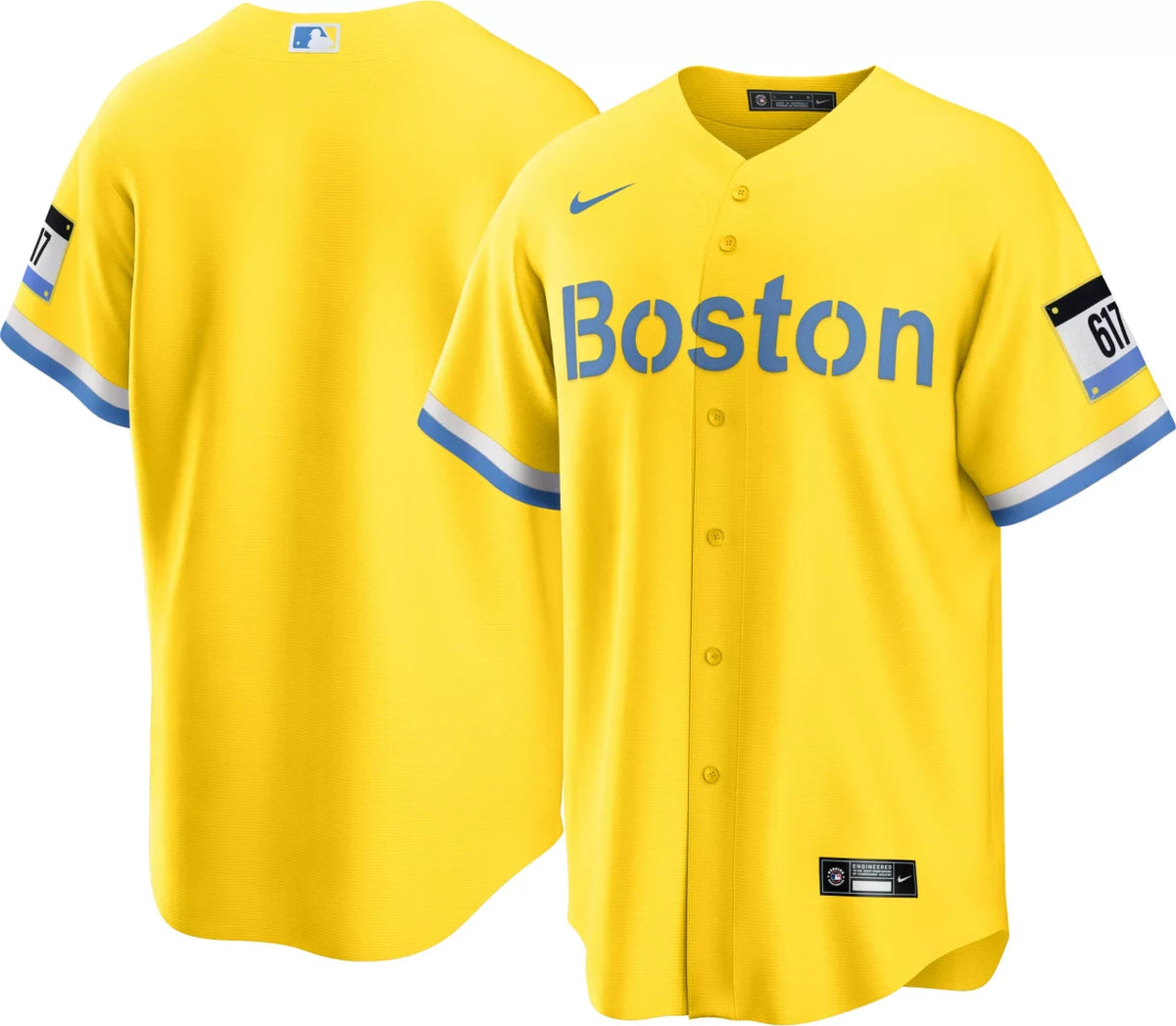 Boston Red Sox Nike Men'S City Connect Limited Baseball Jersey - Gold