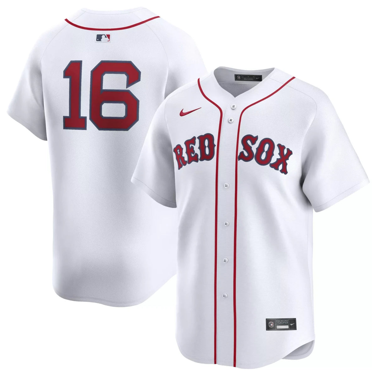 Jarren Duran #16 Boston Red Sox Nike Men'S Limited Home Jersey - White