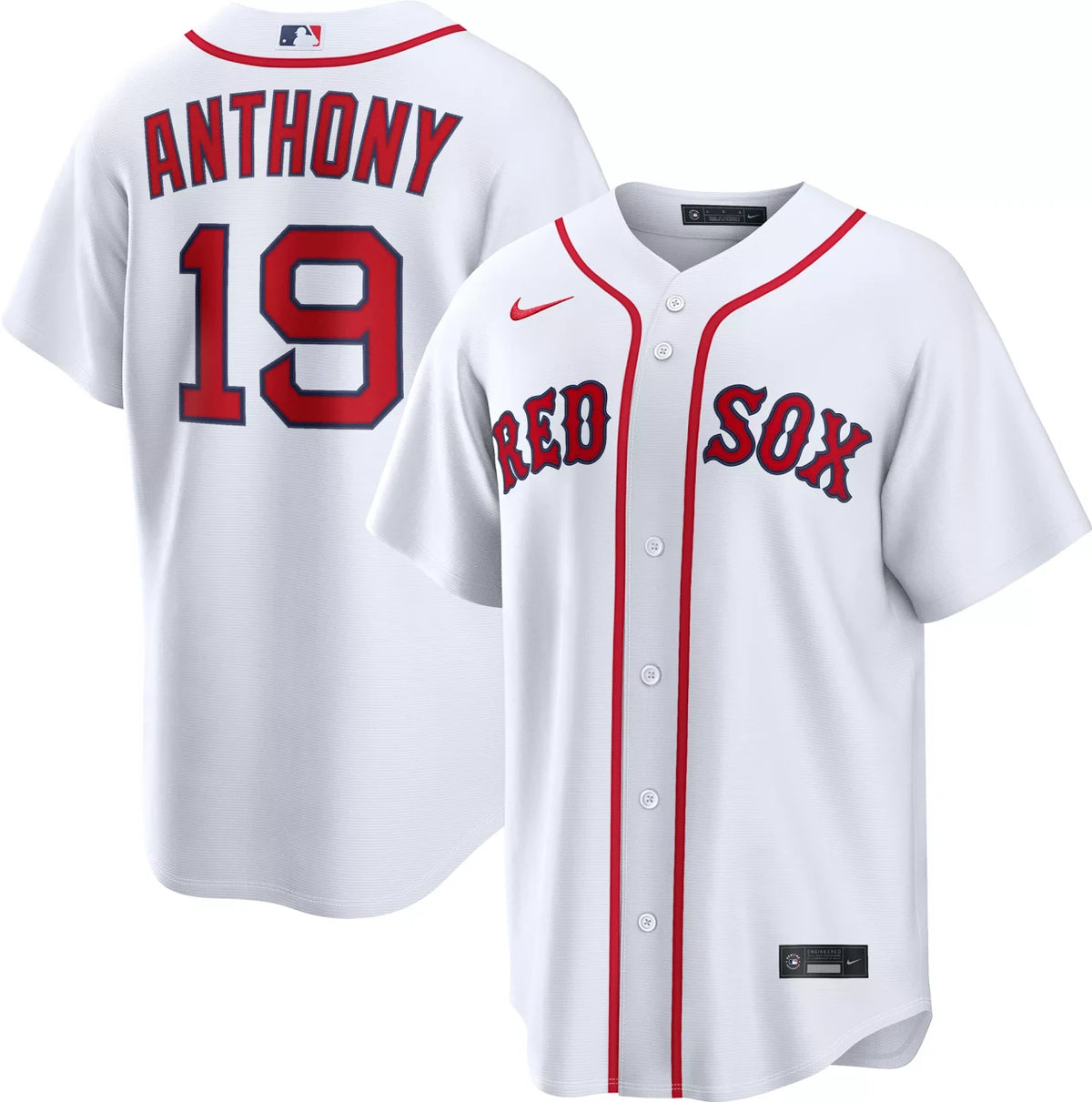 Roman Anthony #19 Boston Red Sox Nike Men'S Home Limited Jersey - White