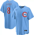 Ian Happ #8 Chicago Cubs Nike Men'S Alternate Limited Jersey - Blue