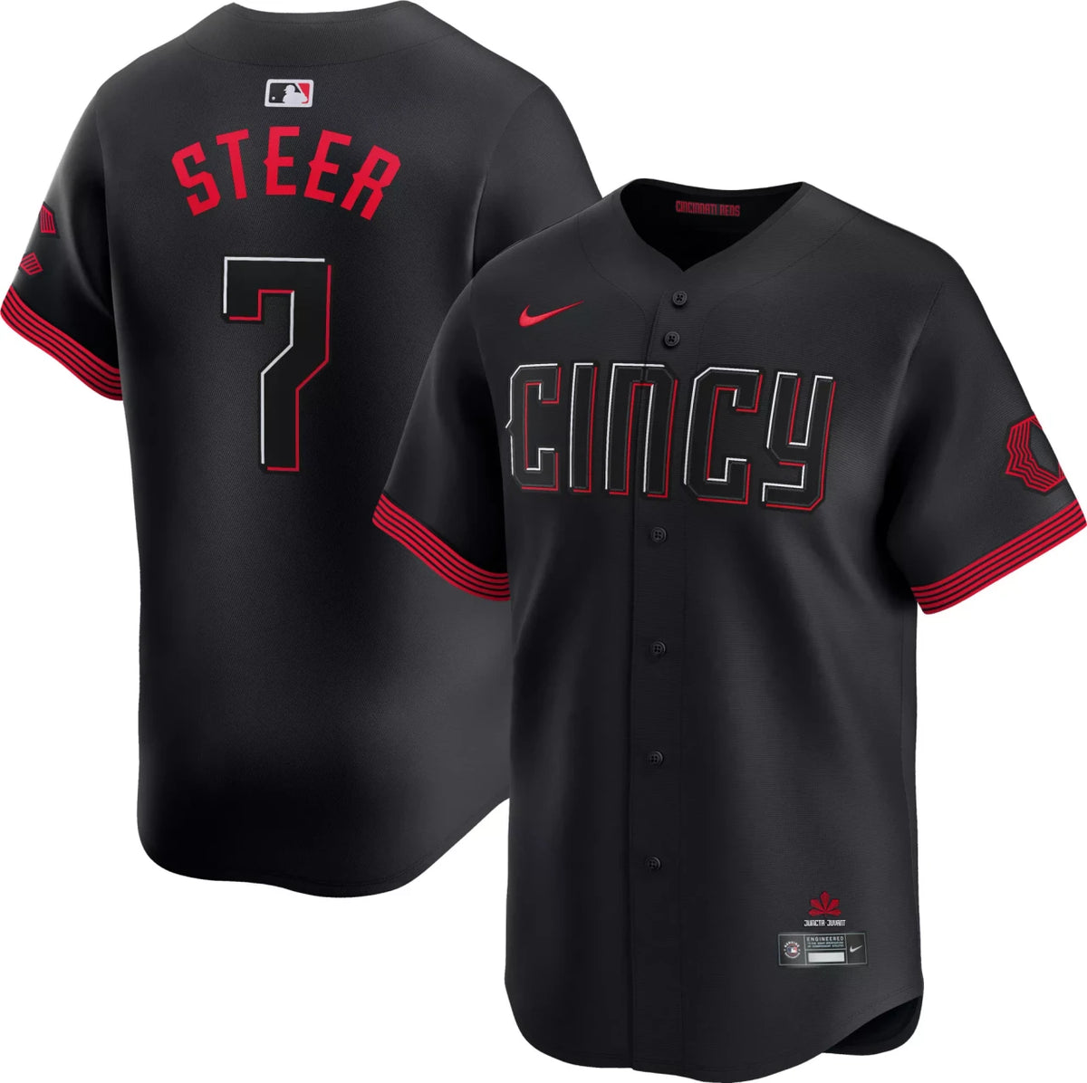Spencer Steer #7 Cincinnati Reds Nike Men'S City Connect Limited Vapor Jersey