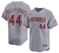 Elly De #44 Cincinnati Reds Nike Men'S La Cruz Limited Jersey - Grey