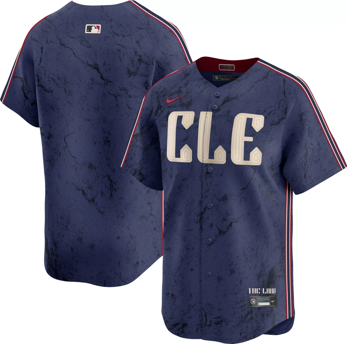 Cleveland Guardians Nike Men'S City Connect Blank Limited Vapor Jersey - Navy