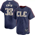 Steven Kwan #38 Cleveland Guardians Nike Men'S City Connect Limited Vapor Jersey - Navy