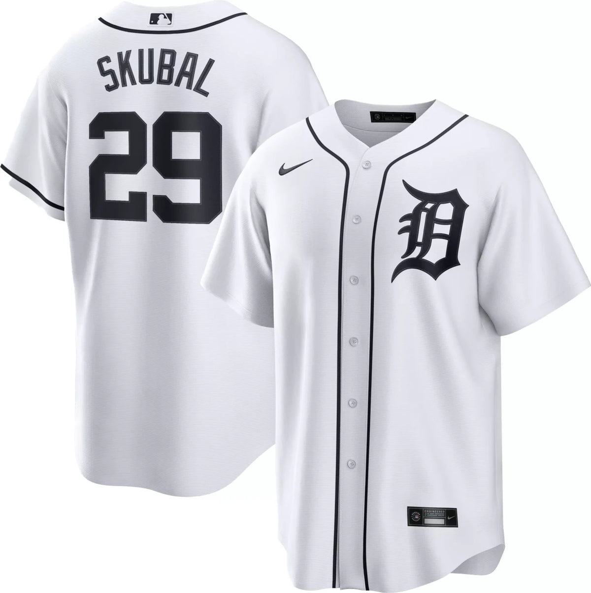 Tarik Skubal #29 Detroit Tigers Nike Men'S Home Limited Jersey - White