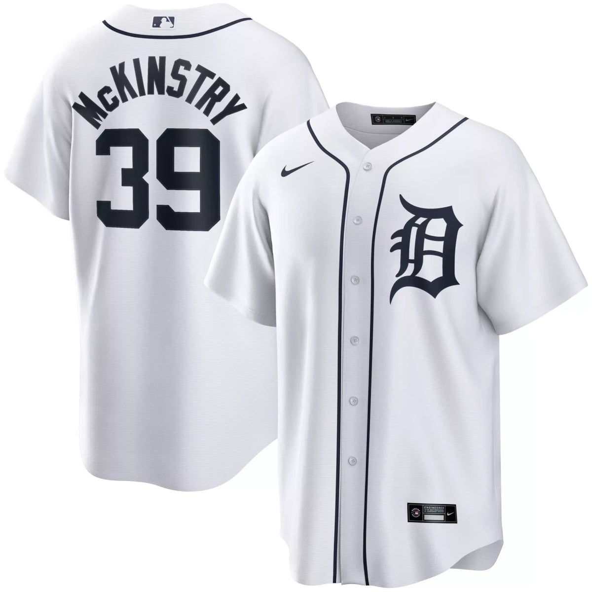 Zach Mckinstry #39 Detroit Tigers Nike Men'S Home Limited Jersey - White