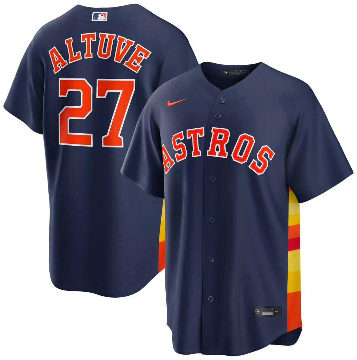 Houston Astros #27 Nike Men'S Jos�� Altuve Alternate Limited Jersey - Navy