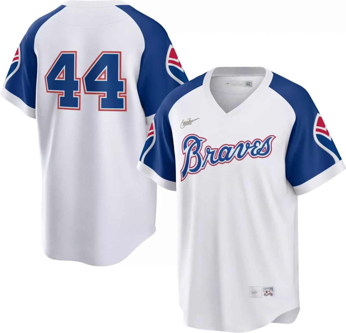 Hank Aaron #44 Atlanta Braves Nike Men'S Limited Cooperstown Cool Base Jersey - White