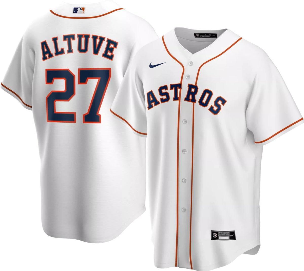 Jose Altuve #27 Houston Astros Nike Men'S Limited Cool Base Jersey - White