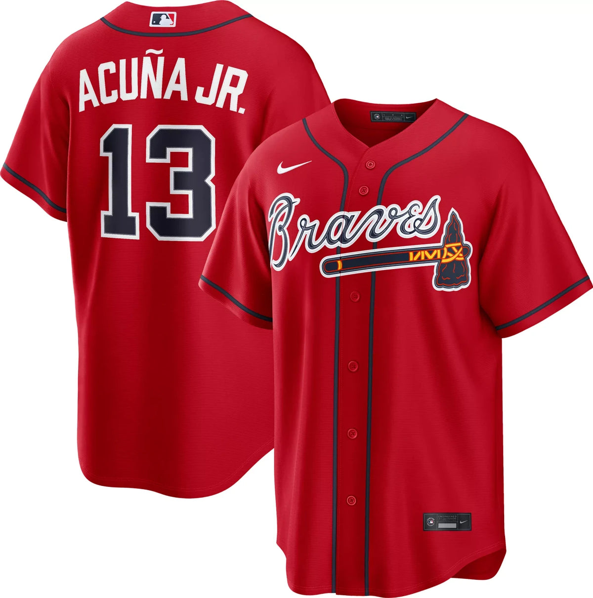 Ronald Acuna #13 Atlanta Braves Nike Women'S Alternate Limited Jersey - Red