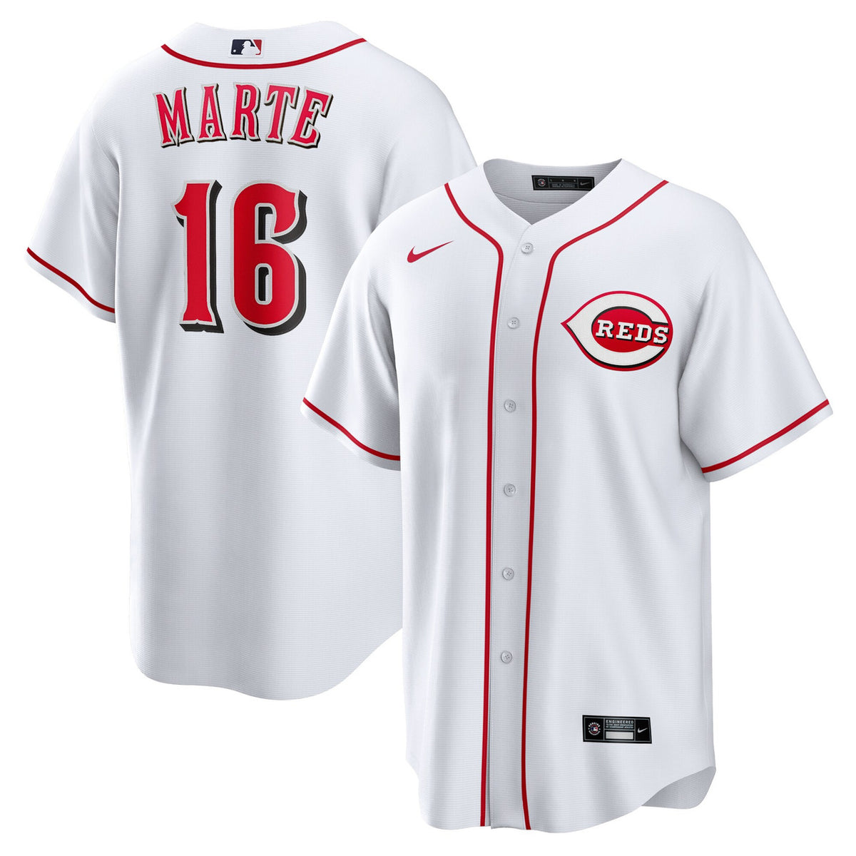 Noelvi Marte Cincinnati Reds Nike Home Limited Jersey - White