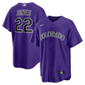 Nolan Jones Colorado Rockies Nike Alternate Limited Jersey - Purple