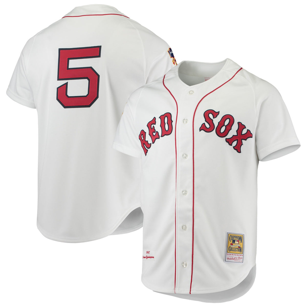 Nomar Garciaparra #2 Boston Red Sox Mitchell Ness 1997 Cooperstown Authentic Jersey - White