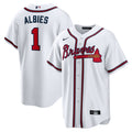Ozzie Albies #1 Atlanta Braves Nike Home Limited Player Name Jersey - White