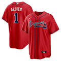 Ozzie Albies #1 Atlanta Braves Limited Jersey - Red