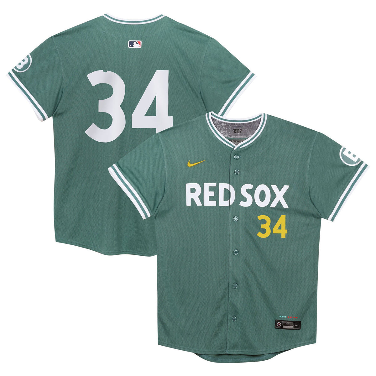 David Ortiz #34 Boston Red Sox Nike Preschool 2025 City Connect Limited Retired Player Jersey - Green