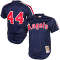 Reggie Jackson Angels Mitchell Ness California Cooperstown Mesh Limited Batting Practice Jersey - Navy