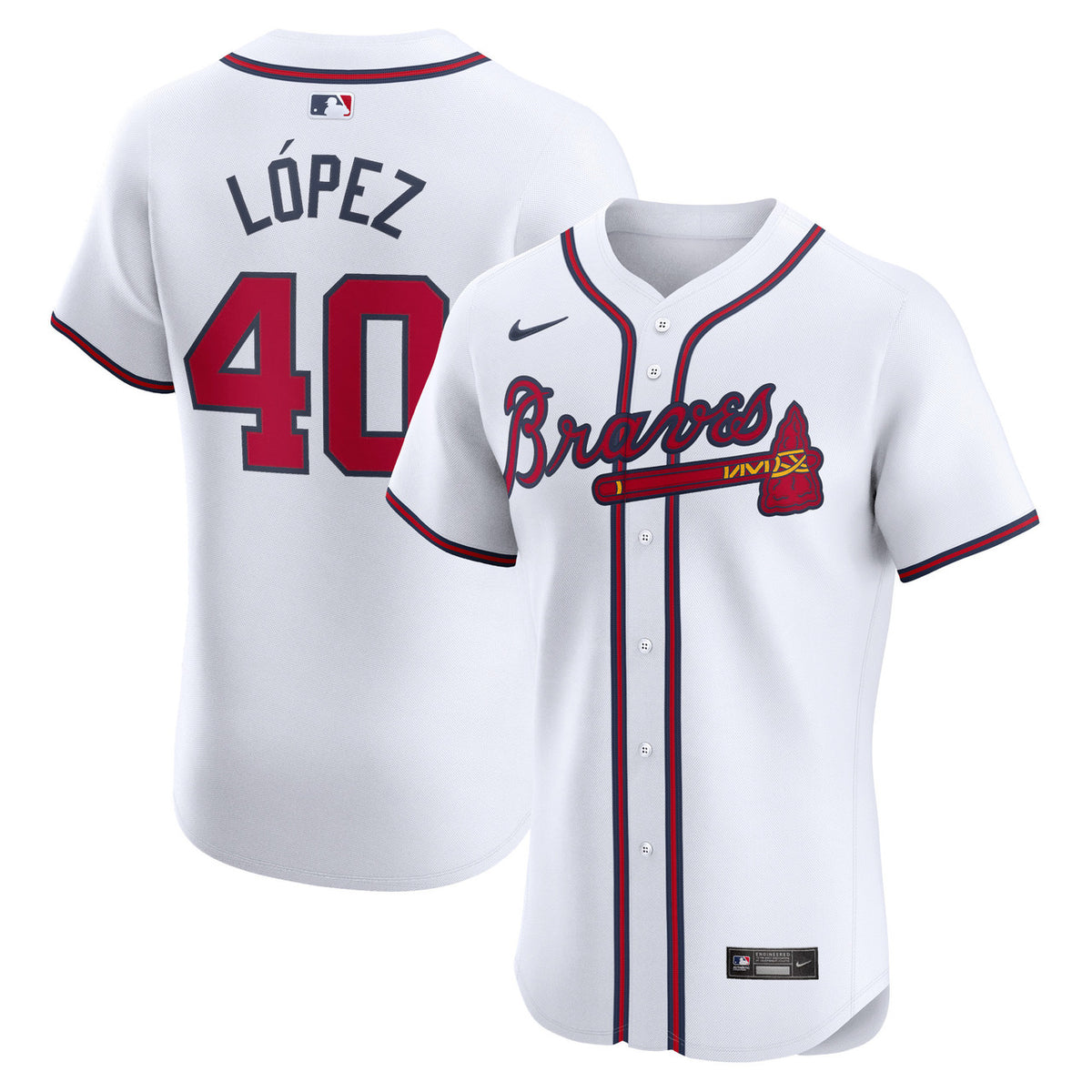 Reynaldo Lopez Atlanta Braves Nike Home Elite Player Jersey - White
