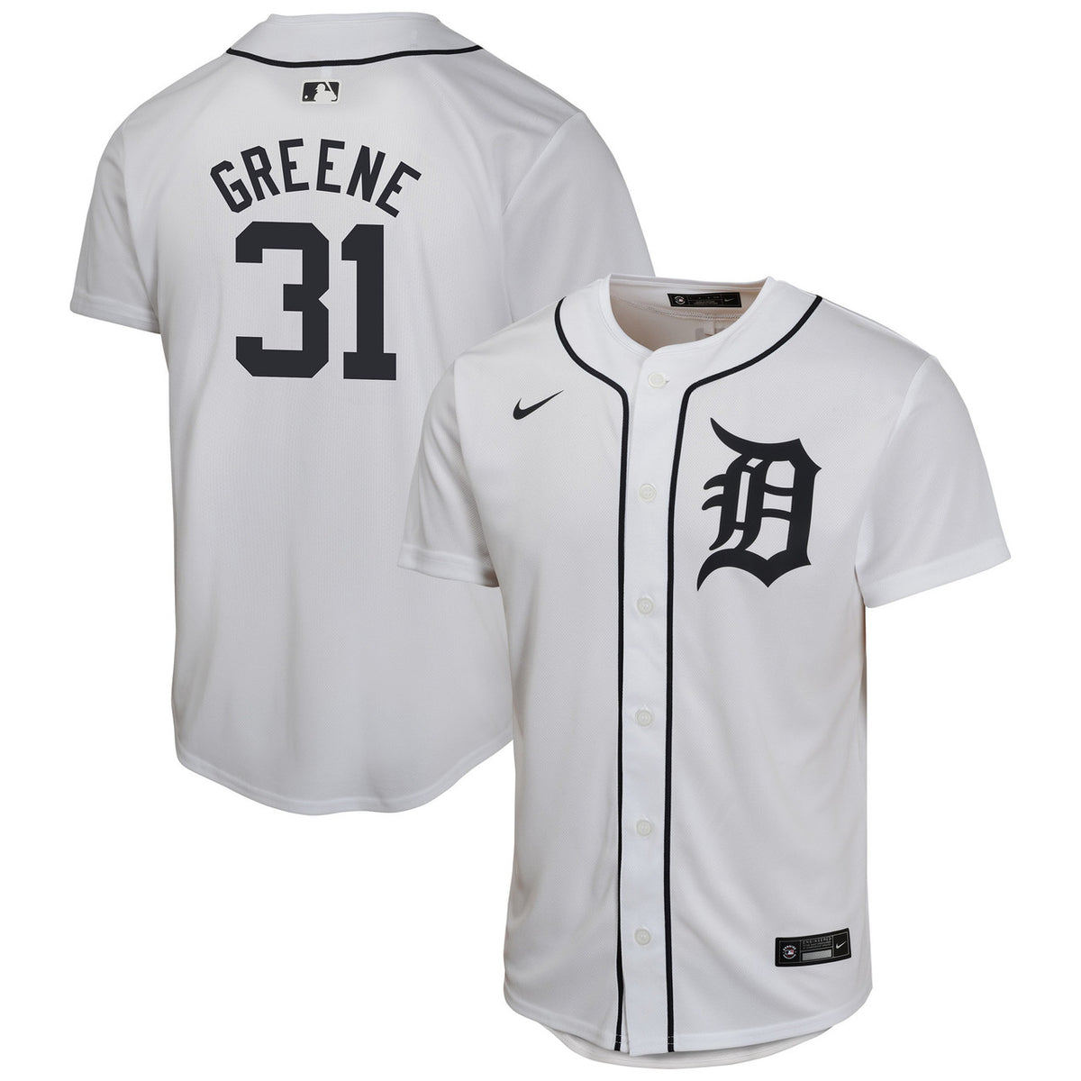 Riley Greene #31 Detroit Tigers Nike Youth Home Limited Player Jersey - White