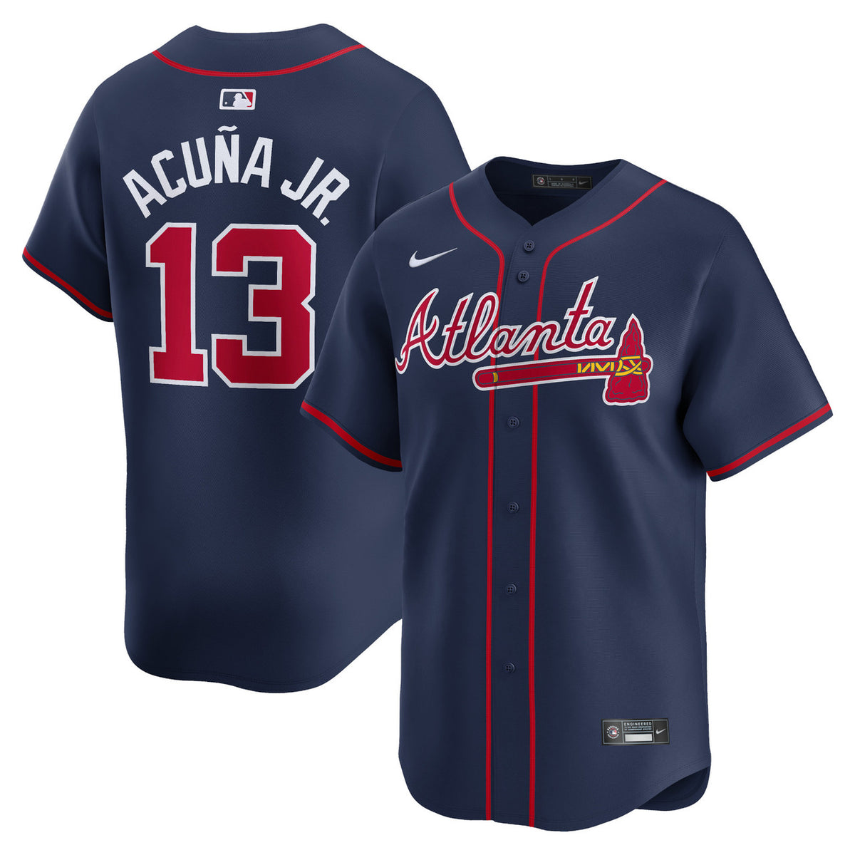 Atlanta Braves Nike Ronald Acu����A Jr. Alternate Limited Player Jersey - Navy