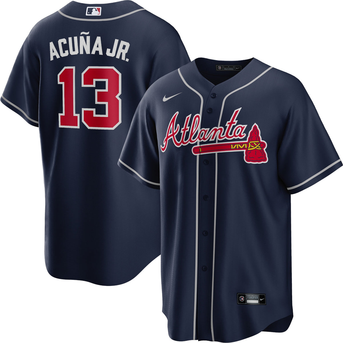 Atlanta Braves Nike Tall Ronald Acu����A Jr. Big Alternate Limited Player Jersey - Navy