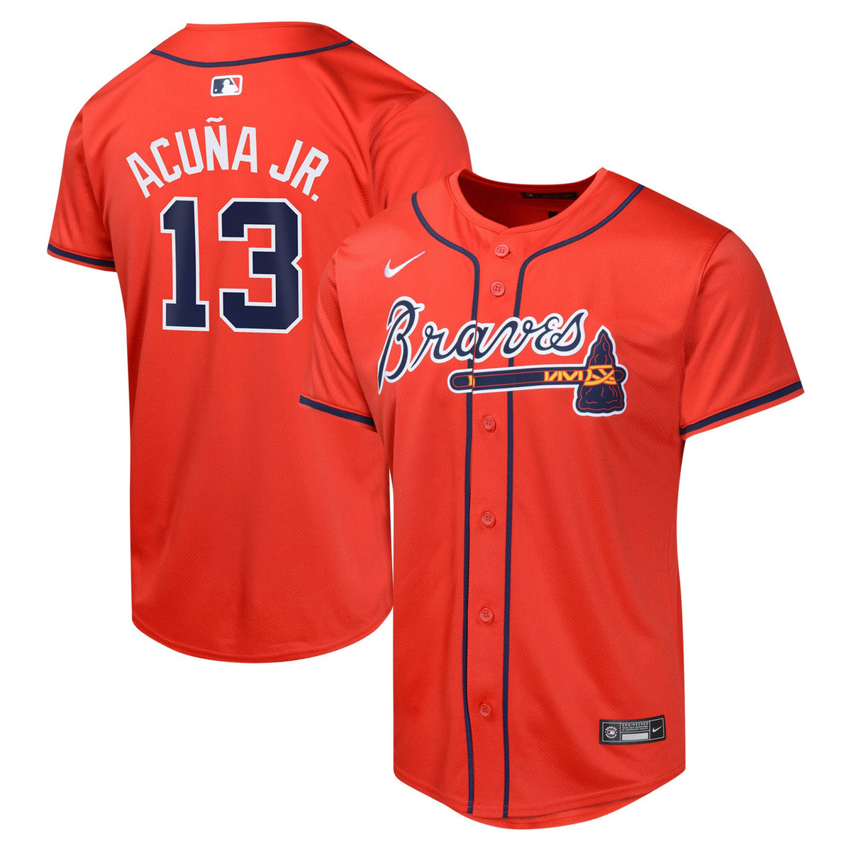 Atlanta Braves Nike Youth Ronald Acu����A Jr. Alternate Limited Player Jersey - Red