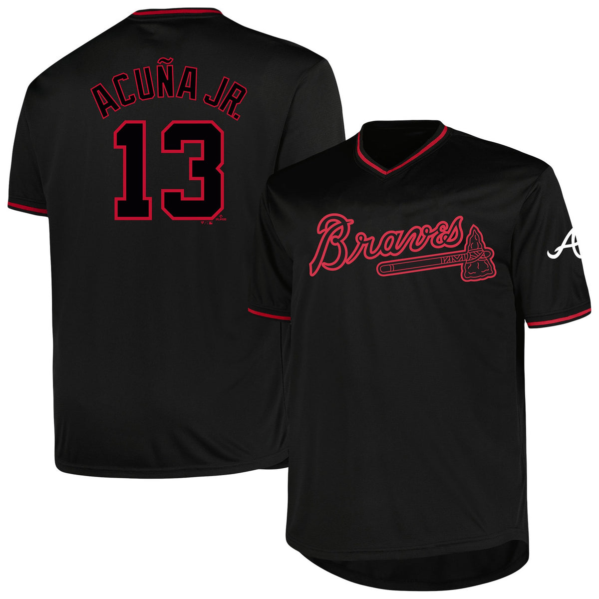 Atlanta Braves Profile Tall Ronald Acu����A Jr. Big Pop Fashion Limited Player Jersey - Black