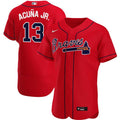 Ronald Acuna Jr. #13 Atlanta Braves Limited Jersey - Red