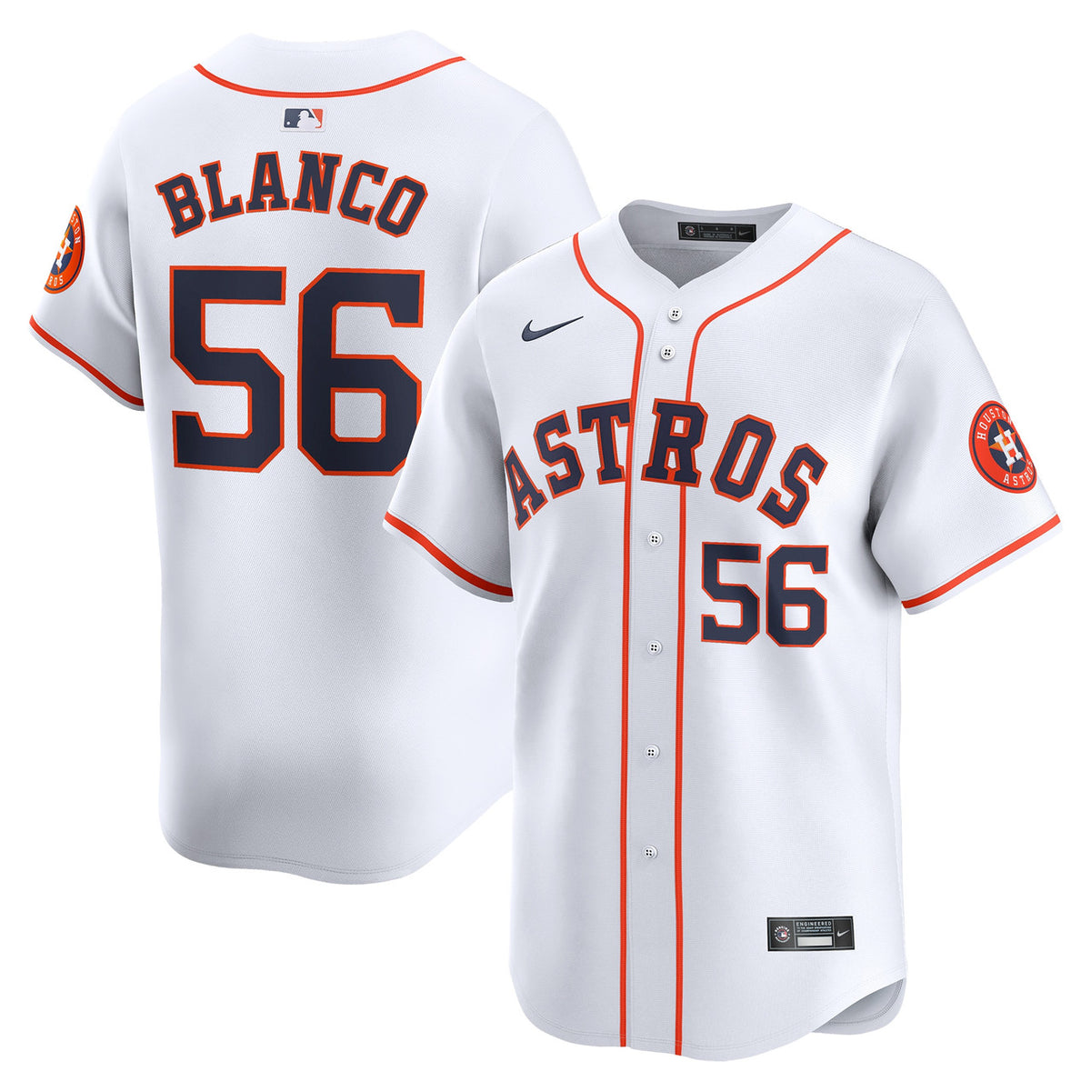 Ronel Blanco Houston Astros Nike Home Limited Player Jersey - White