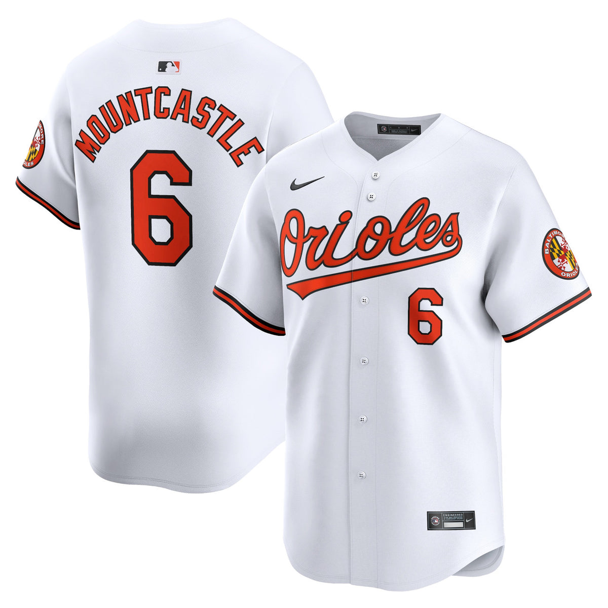 Ryan Mountcastle #6 Baltimore Orioles Nike Home Limited Player Jersey - White
