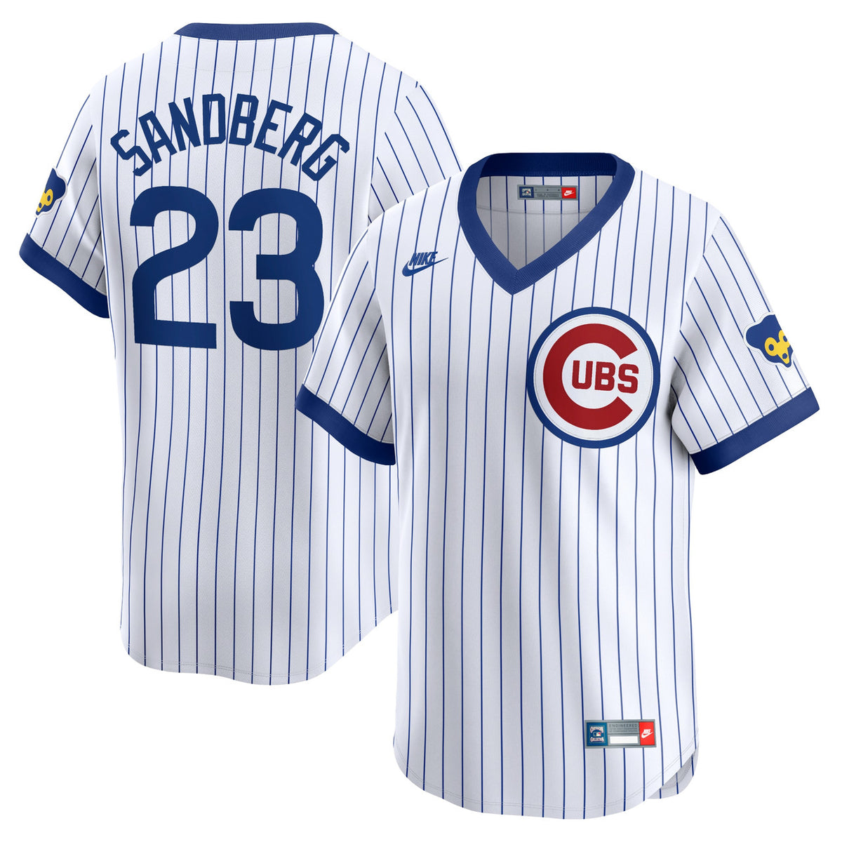 Ryne Sandberg #23 Chicago Cubs Nike Throwback Cooperstown Limited Jersey - White