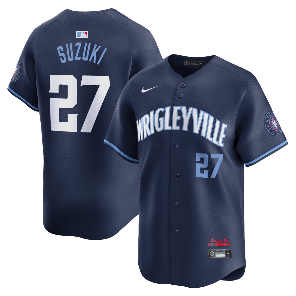 Seiya Suzuki #27 Chicago Cubs Nike City Connect Limited Player Jersey - Navy