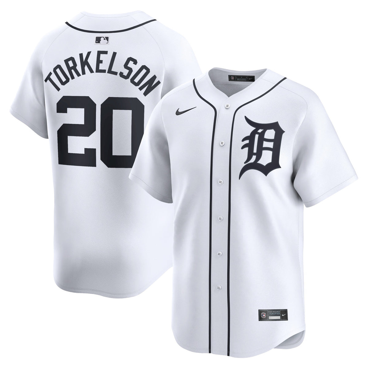 Spencer Torkelson #20 Detroit Tigers Nike Home Limited Player Jersey - White