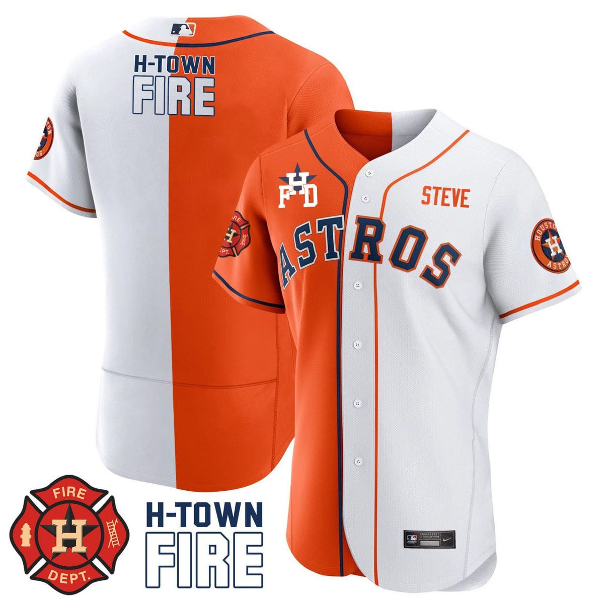 Steve Sherber Houston Astros Split Limited Jersey