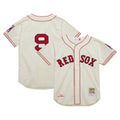 Ted Williams #9 Boston Red Sox Mitchell Ness 1939 Cooperstown Authentic Jersey - Cream